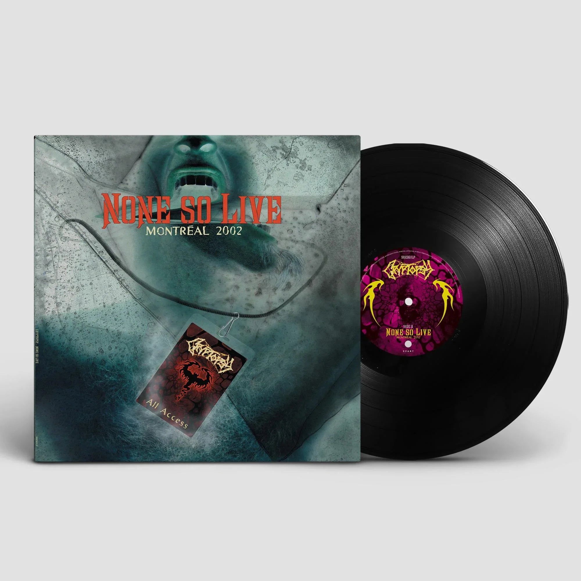 CRYPTOPSY 'NONE SO LIVE' LP