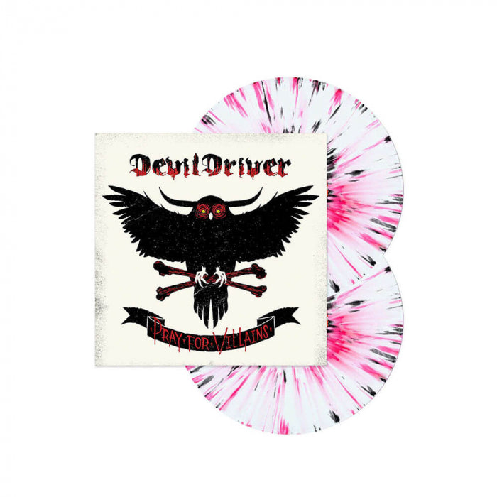 DEVILDRIVER 'PRAY FOR VILLAINS' 2LP - WHITE/READ/BLACK/SPLATTER