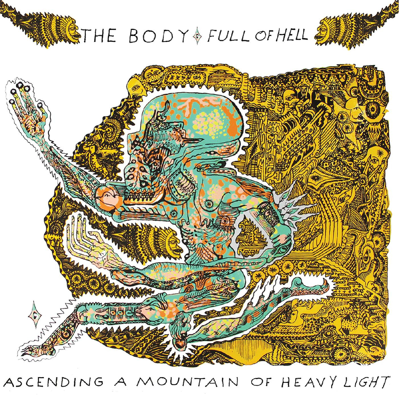THE BODY/FULL OF HELL 'ASCENDING A MOUNTAIN OF HEAVY LIGHT' LP - CLEAR/HIGH-MELT BROWN/GREEN