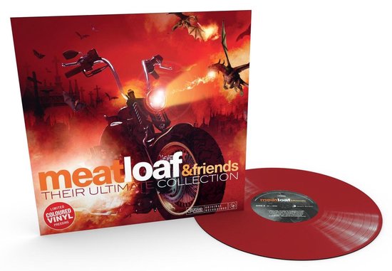 MEAT LOAF & FRIENDS 'THEIR ULTIMATE COLLECTION' LP - IMPORT - RED