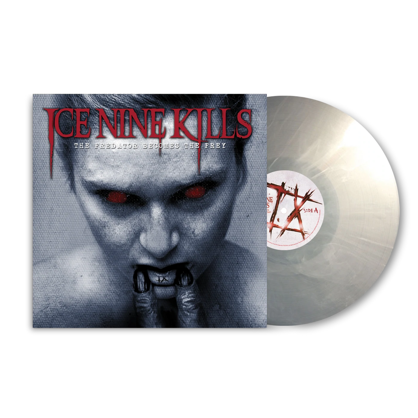 ICE NINE KILLS 'THE PREDATOR BECOMES THE PREY' LP - CLEAR/SMOKEY WHITE/SWIRL