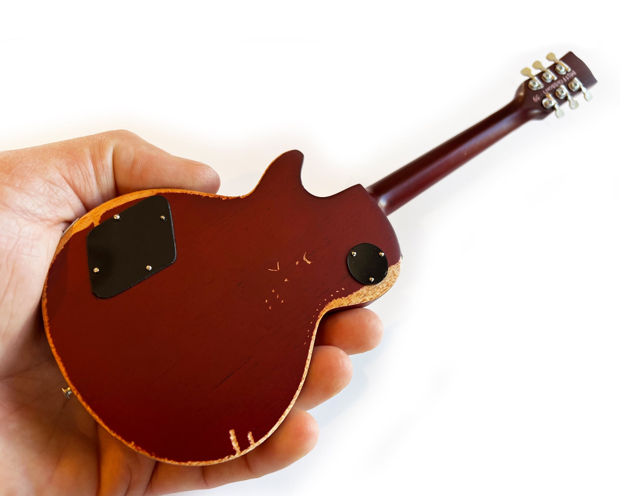 BILLY F GIBBONS AGED "PEARLY GATES" GIBSON LES PAUL MINI GUITAR MODEL