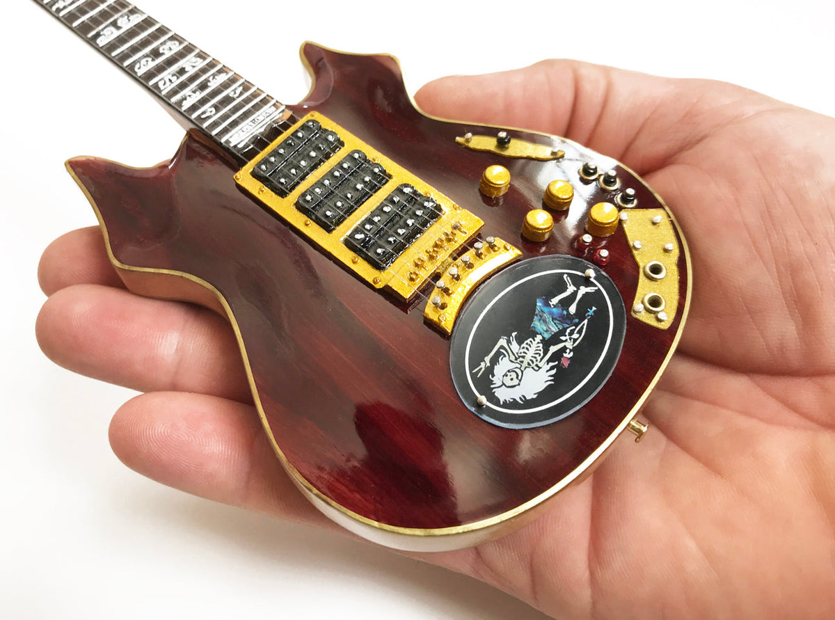 JERRY GARCIA' SET OF TIGER' & ROSEBUD' MINIATURE GUITAR REPLICA COLLECTIBLES