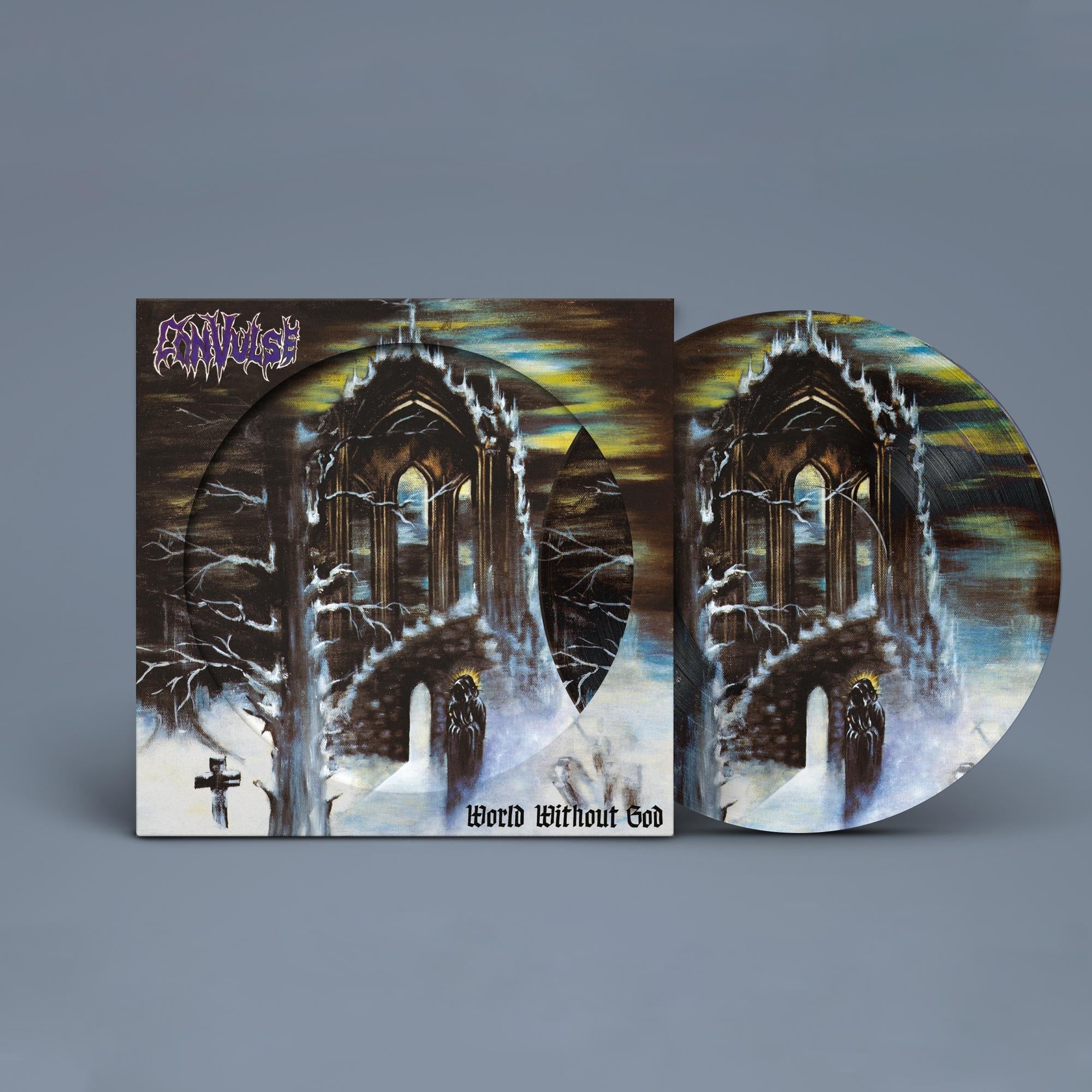 CONVULSE 'WORLD WITHOUT GOD' LP - PICTURE DISC