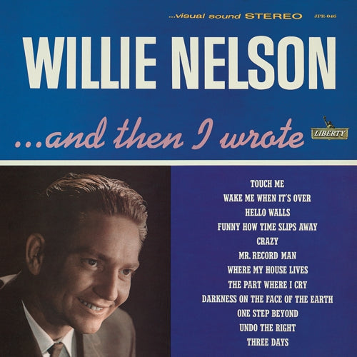 WILLIE NELSON 'AND THEN I WROTE' LP - BLUE