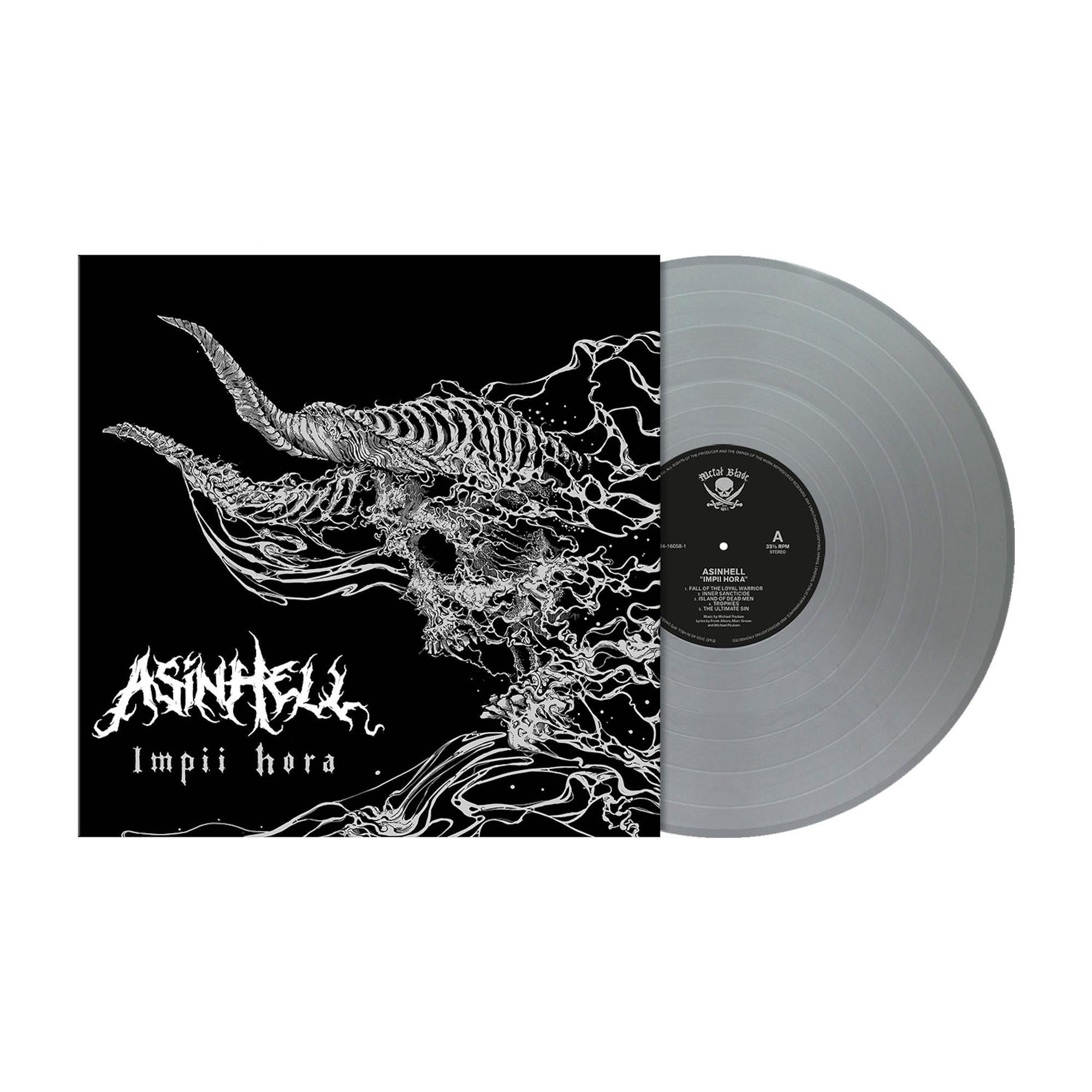 ASINHELL 'IMPII HORA' LP - SILVER