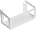 HUDSON HI-FI: WALL MOUNT VINYL RECORD STORAGE 25-ALBUM WHITE DISPLAY HOLDER