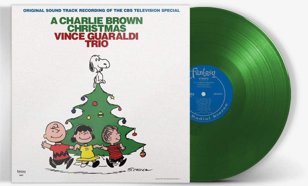 VINCE GUARALDI TRIO 'A CHARLIE BROWN CHRISTMAS' LP - GREEN