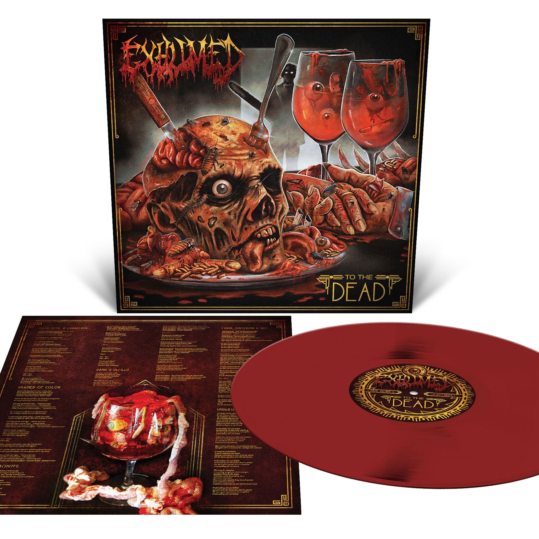 EXHUMED 'TO THE DEAD' LP - OXBLOOD
