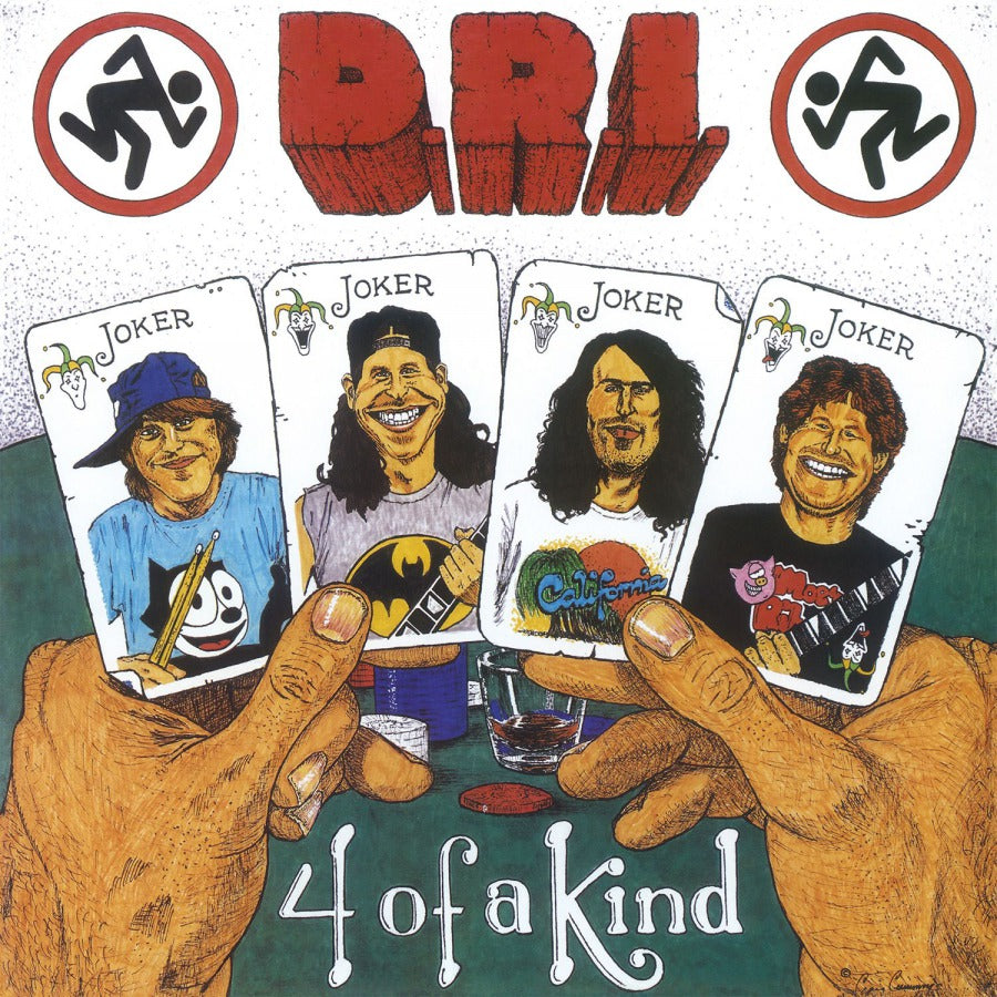 D.R.I. '4 OF A KIND' LP - IMPORT - RED/BLACK/MARBLE