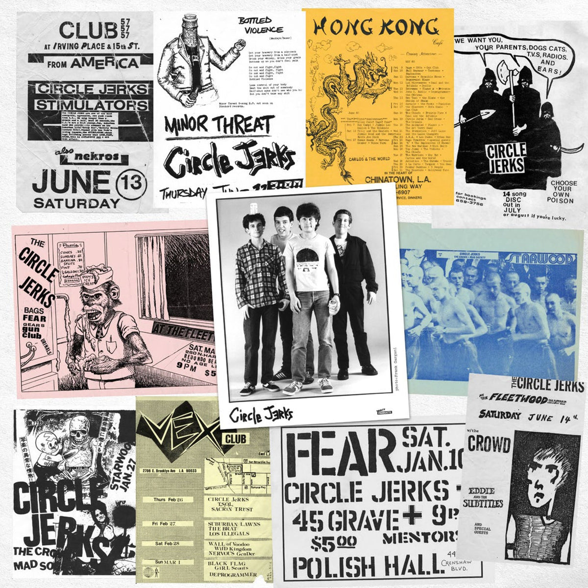 CIRCLE JERKS 'GROUP SEX' SPLATTER  LP