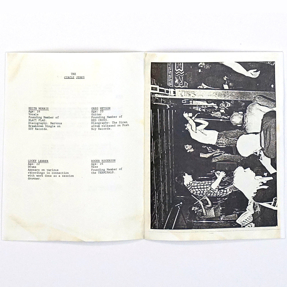 CIRCLE JERKS ‘GROUP SEX’ 40TH ANNIVERSARY EDITION LP (40th anniversary edition w/ fanzine)