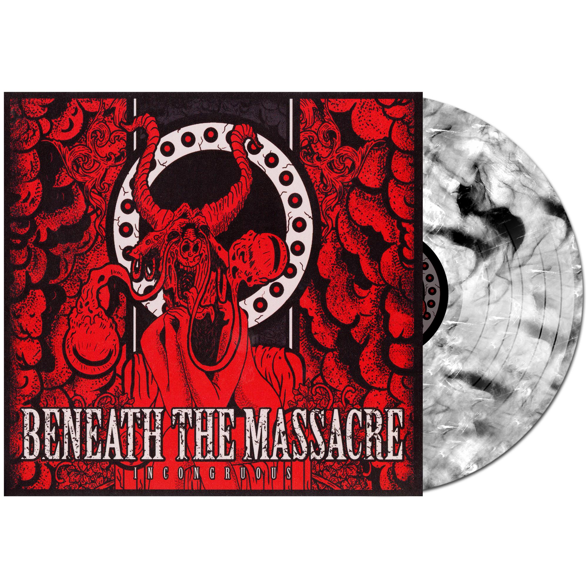 BENEATH THE MASSACRE 'INCONGRUOUS' LP - WHITE/BLACK
