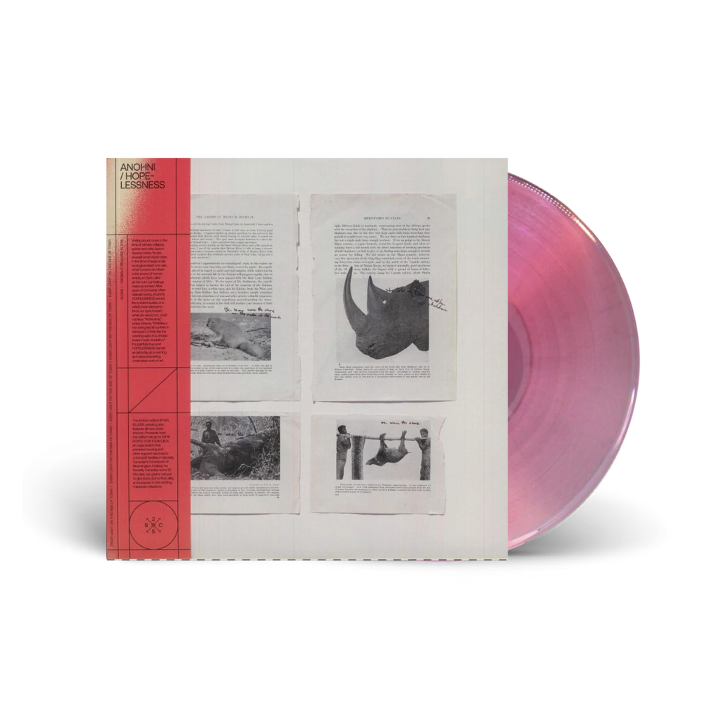ANOHNI 'HOPELESSNESS' ANNIVERSARY EDITION LP - TRANSLUCENT PINK GLASS