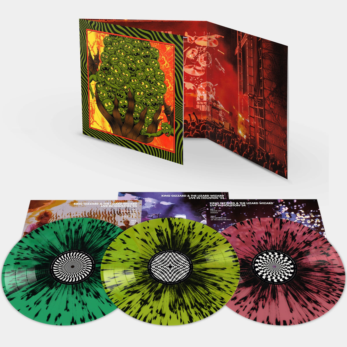KING GIZZARD & THE LIZARD WIZARD 'LIVE IN HOUSTON '24' 3LP - TRIPLE GATEFOLD - SPLATTER