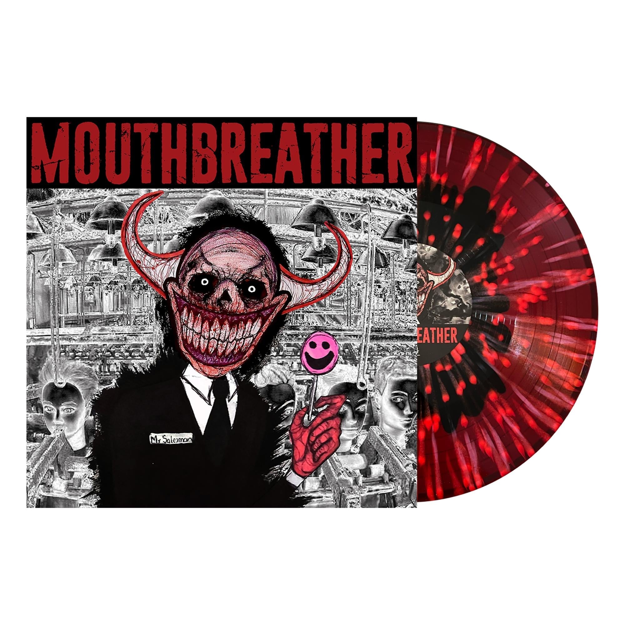 MOUTHBREATHER 'I'M SORRY MR. SALESMAN' LP - LTD. - TRANSPARENT RED/BLACK/PINK SPLATTER
