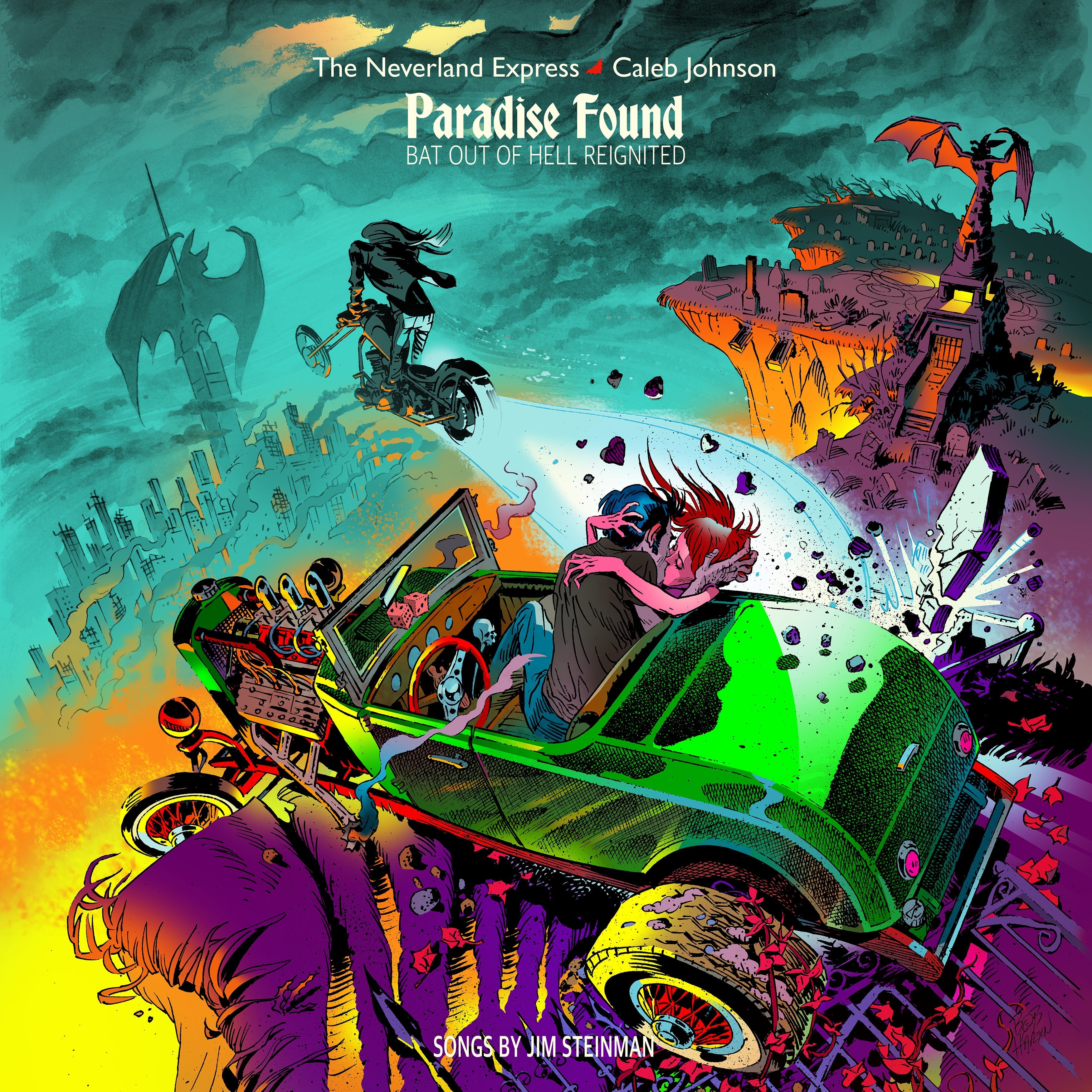 THE NEVERLAND EXPRESS + CALEB JOHNSON 'PARADISE FOUND: BAT OUT OF HELL REIGNITED' LP