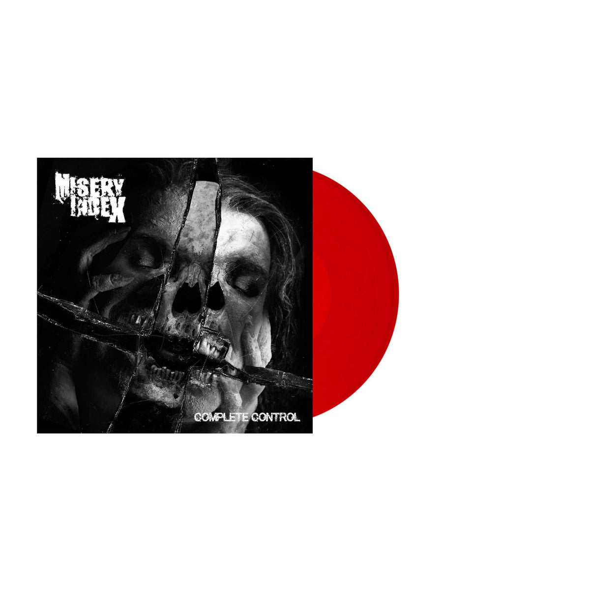 MISERY INDEX 'COMPLETE CONTROL' LP - TRANSPARENT RED