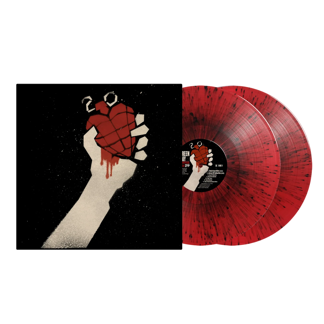 GREEN DAY 'AMERICAN IDIOT' 20TH ANNIVERSARY 2LP - RED/BLACK/SPLATTER