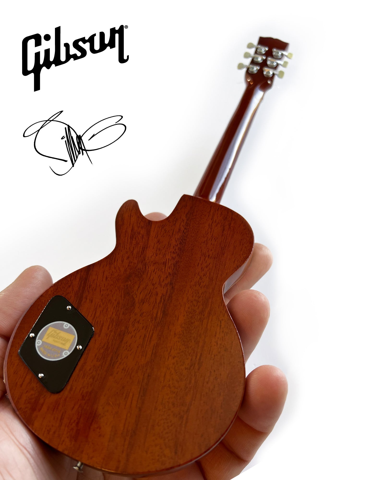 BILLY F GIBBONS "PINSTRIPE" GIBSON LES PAUL GOLDTOP MINI GUITAR MODEL