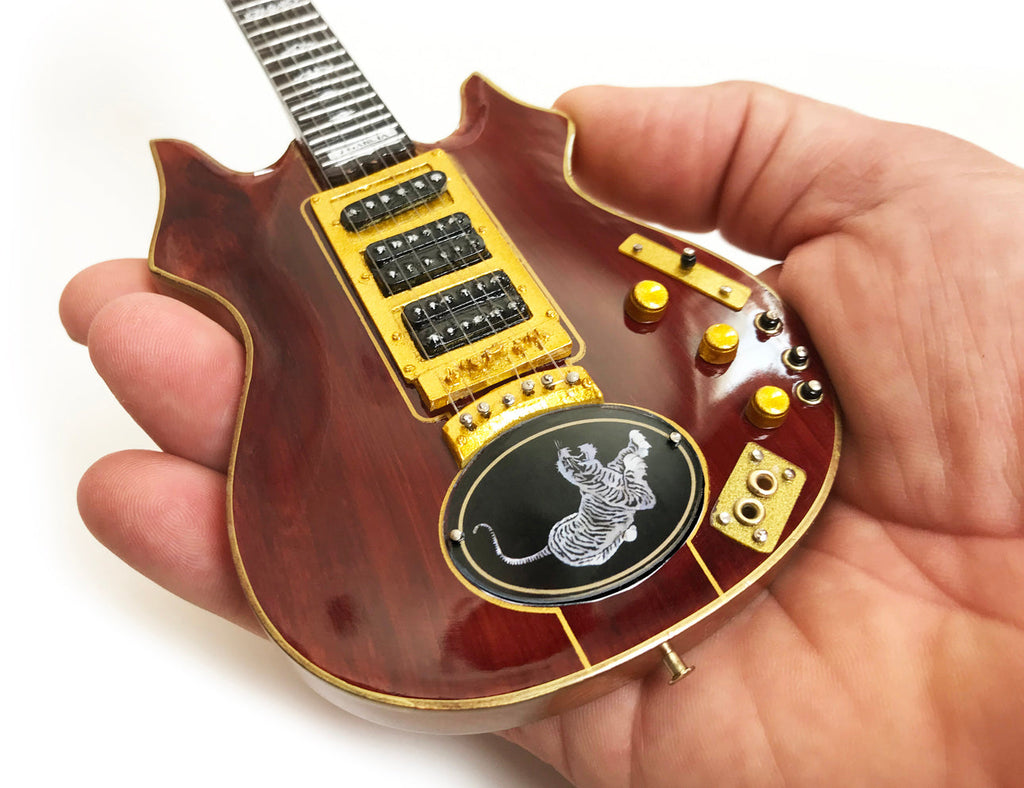 JERRY GARCIA' SET OF TIGER' & ROSEBUD' MINIATURE GUITAR REPLICA COLLECTIBLES