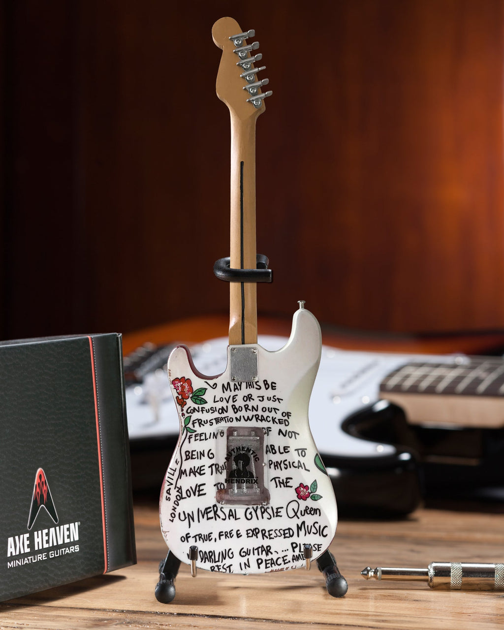 SET OF 3 SIGNATURE JIMI HENDRIX FENDER' STRATOCASTER' MINI GUITARS