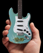 OFFICIALLY LICENSED KENNY WAYNE SHEPHERD MINI FENDER' STRAT' CROSSROADS BLUE GUITAR MODEL