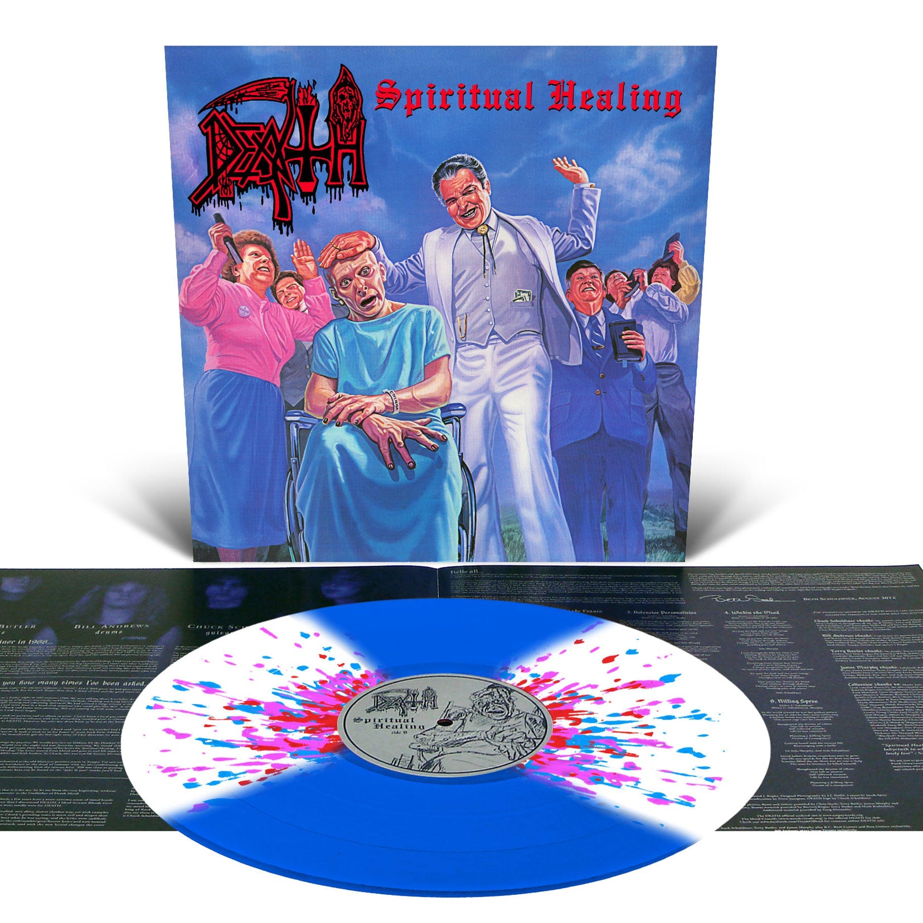 DEATH 'SPIRITUAL HEALING' LP - BUTTERFLY/SPLATTER