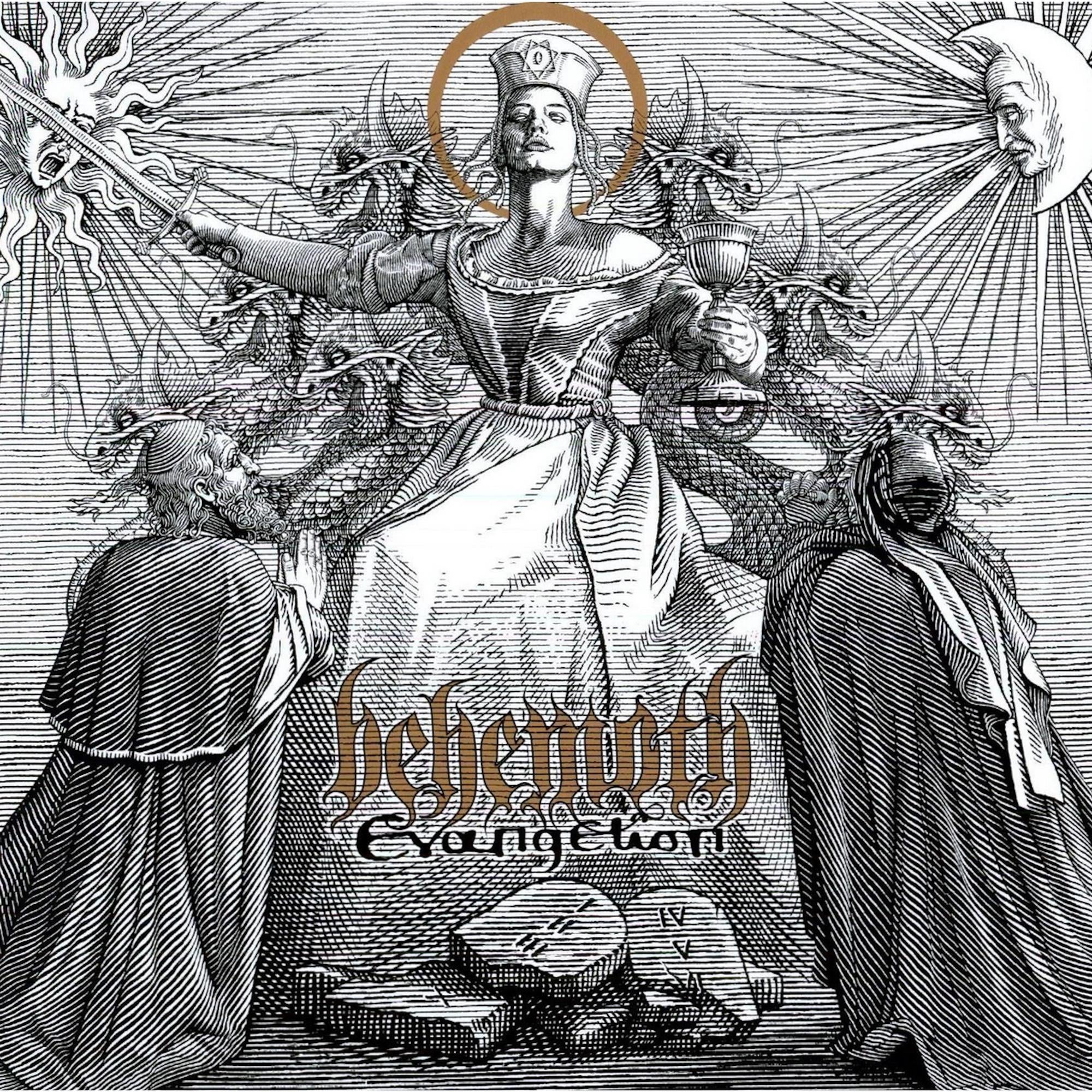 BEHEMOTH 'EVANGELION' LP - WHITE GOLD MELT