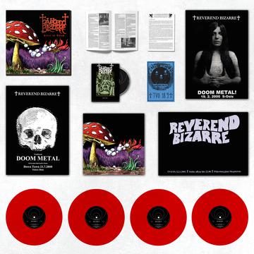 REVEREND BIZARRE 'SLICE OF DOOM' 4LP + DVD - RED