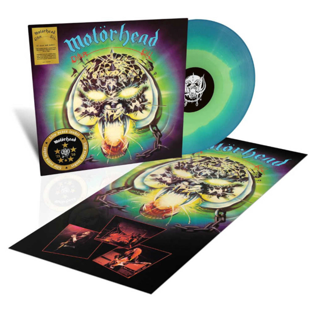 MOTÃ–RHEAD 'OVERKILL' 50TH ANNIVERSARY EDITION LP - TURQUOISE/BLUE SPLATTER