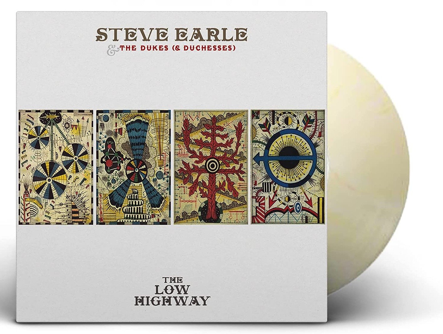 STEVE EARLE & THE DUKES (& DUCHESSES) 'THE LOW HIGHWAY' LP - BUTTER CREAM