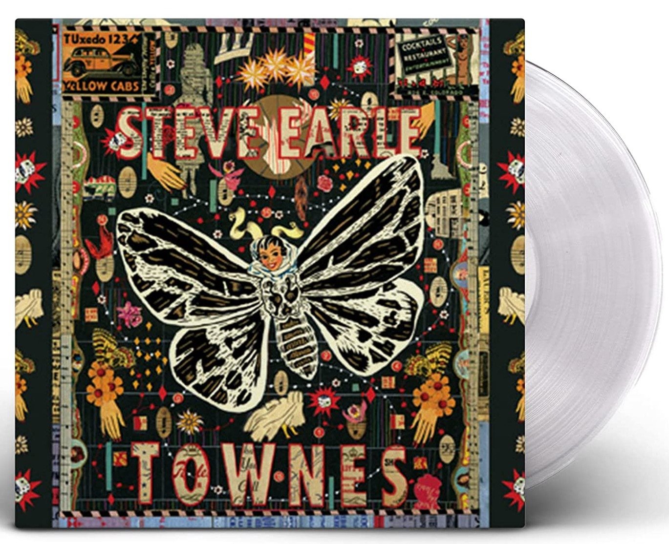 STEVE EARLE 'TOWNES' 2LP - CLEAR