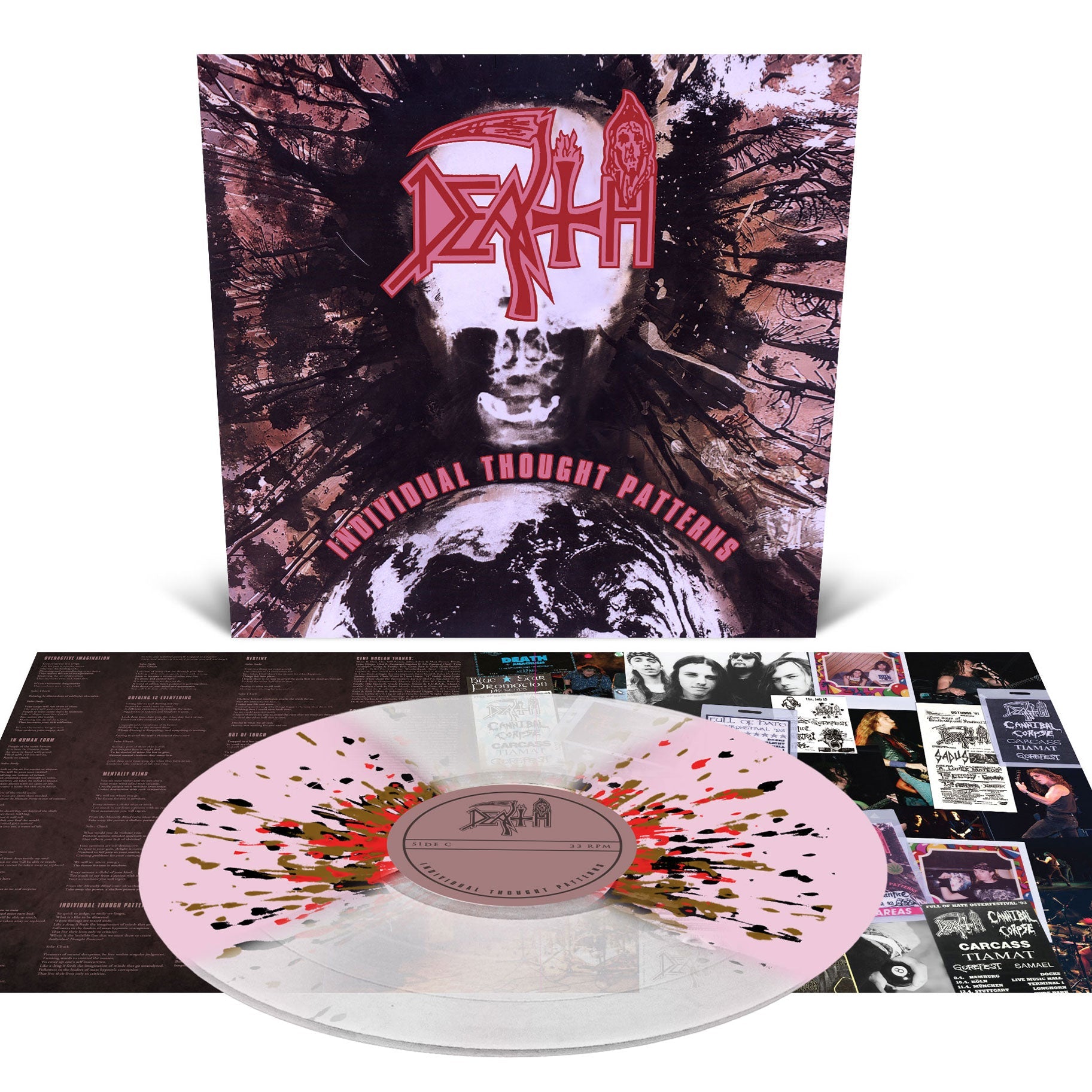 DEATH 'INDIVIDUAL THOUGHT PATTERNS' LP - BUTTERFLY/SPLATTER
