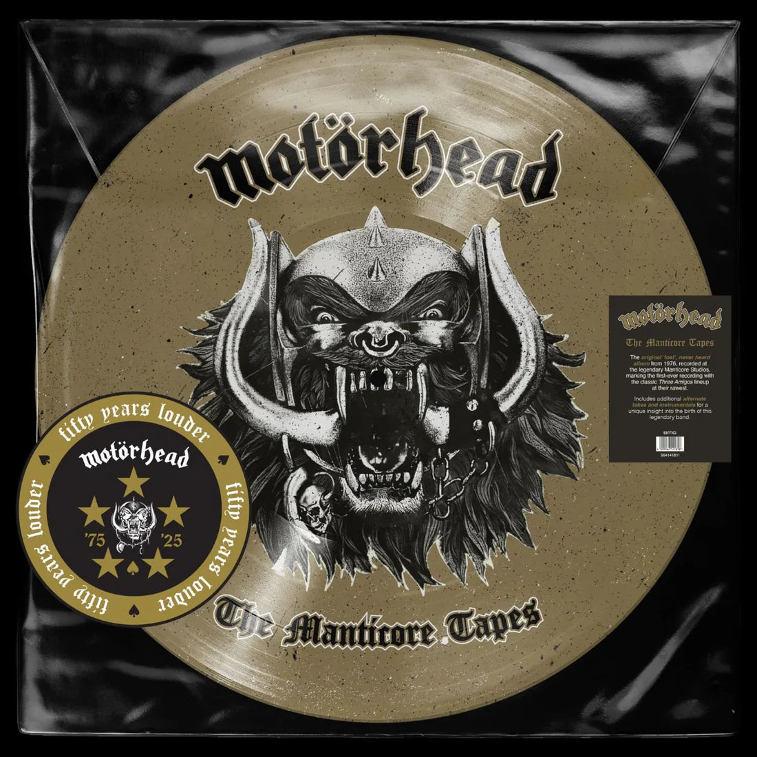 MOTORHEAD 'THE MANTICORE TAPES' LP - PICTURE DISC