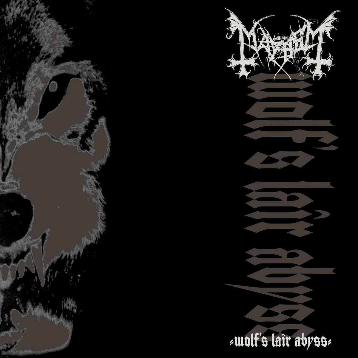 MAYHEM 'WOLF'S LAIR ABYSS' LP - GREY/BLACK SWIRL