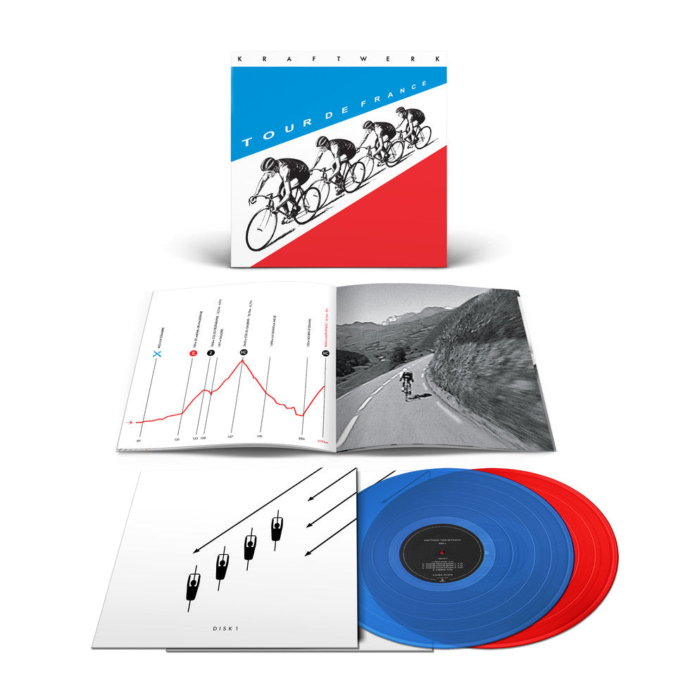 KRAFTWERK 'TOUR DE FRANCE' 2LP - RED/BLUE
