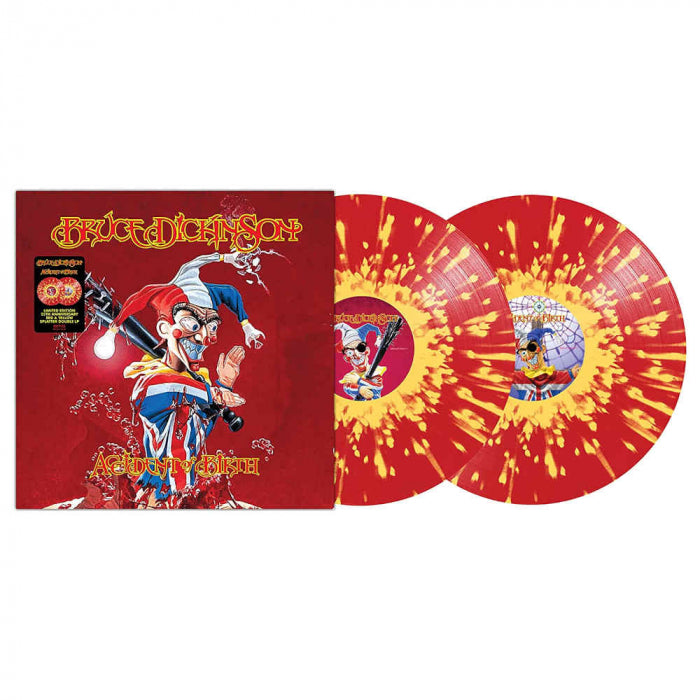 BRUCE DICKINSON 'ACCIDENT OF BIRTH' 25TH ANNIVERSARY EDITION 2LP - RED/YELLOW SPLATTER