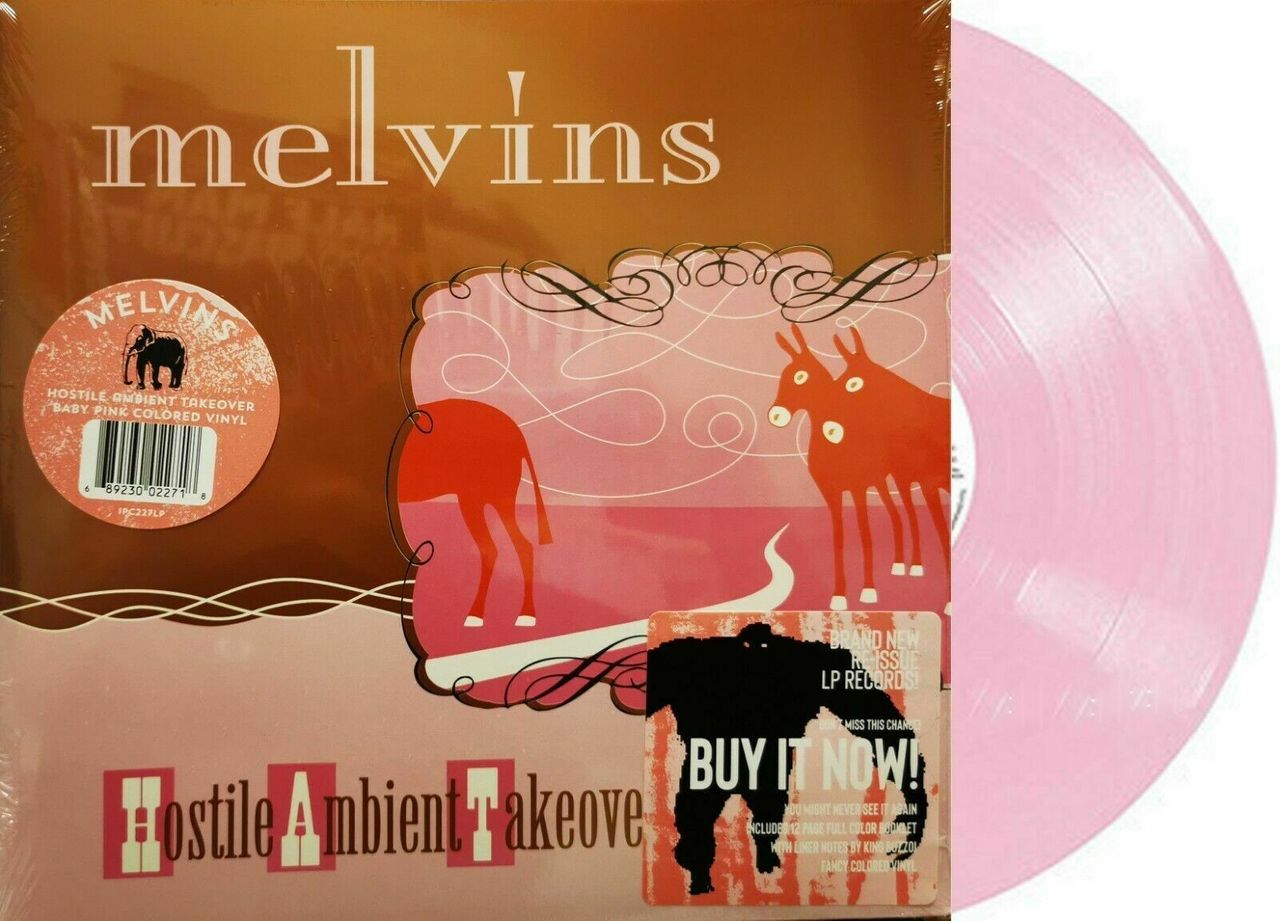 MELVINS 'HOSTILE AMBIENT TAKEOVER' LP - PINK