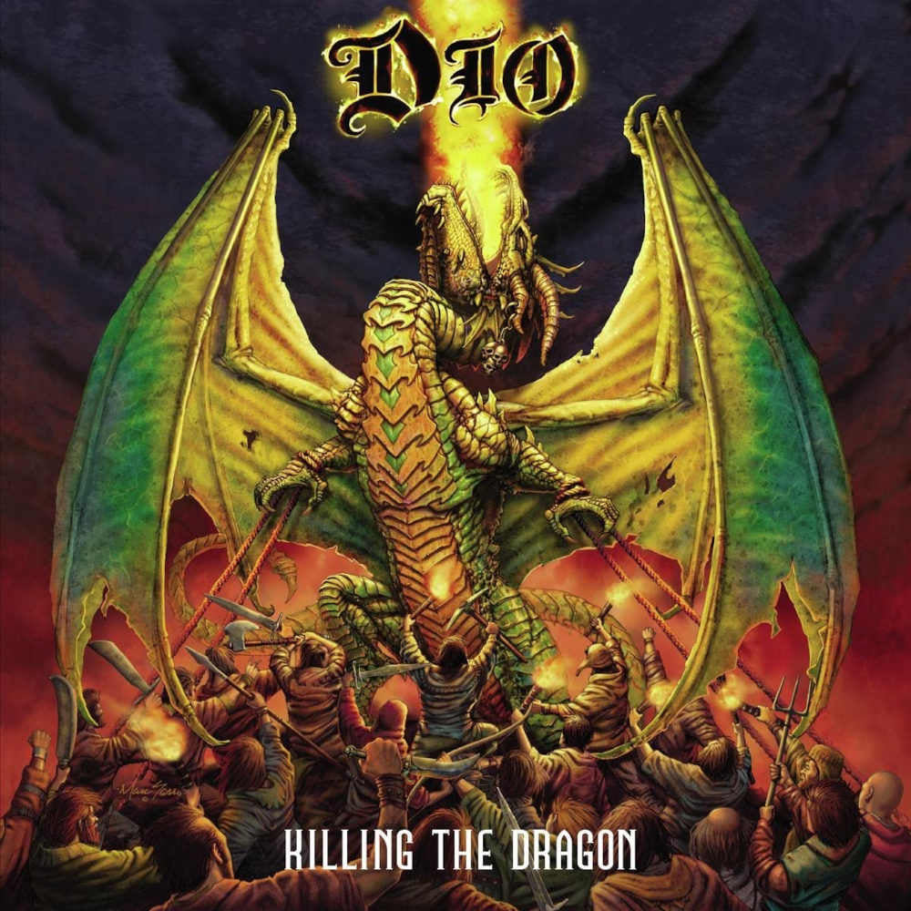DIO 'KILLING THE DRAGON' LP - LTD. - RED/ORANGE/SWIRL