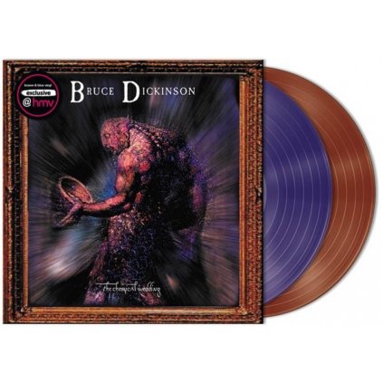 BRUCE DICKINSON 'THE CHEMICAL WEDDING' LP BROWN/BLUE