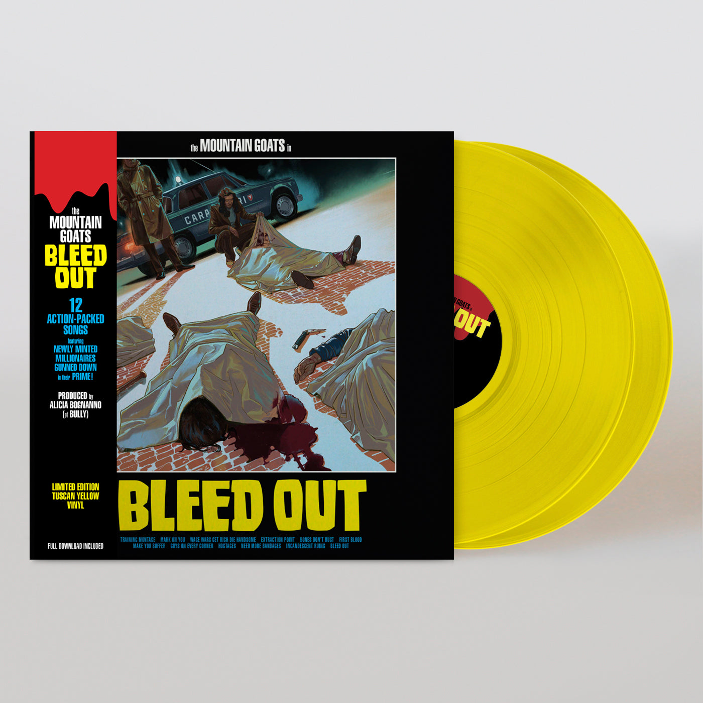 THE MOUNTAIN GOATS 'BLEED OUT' 2LP - YELLOW
