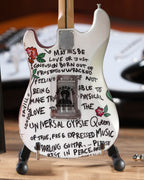 SET OF 3 SIGNATURE JIMI HENDRIX FENDER' STRATOCASTER' MINI GUITARS