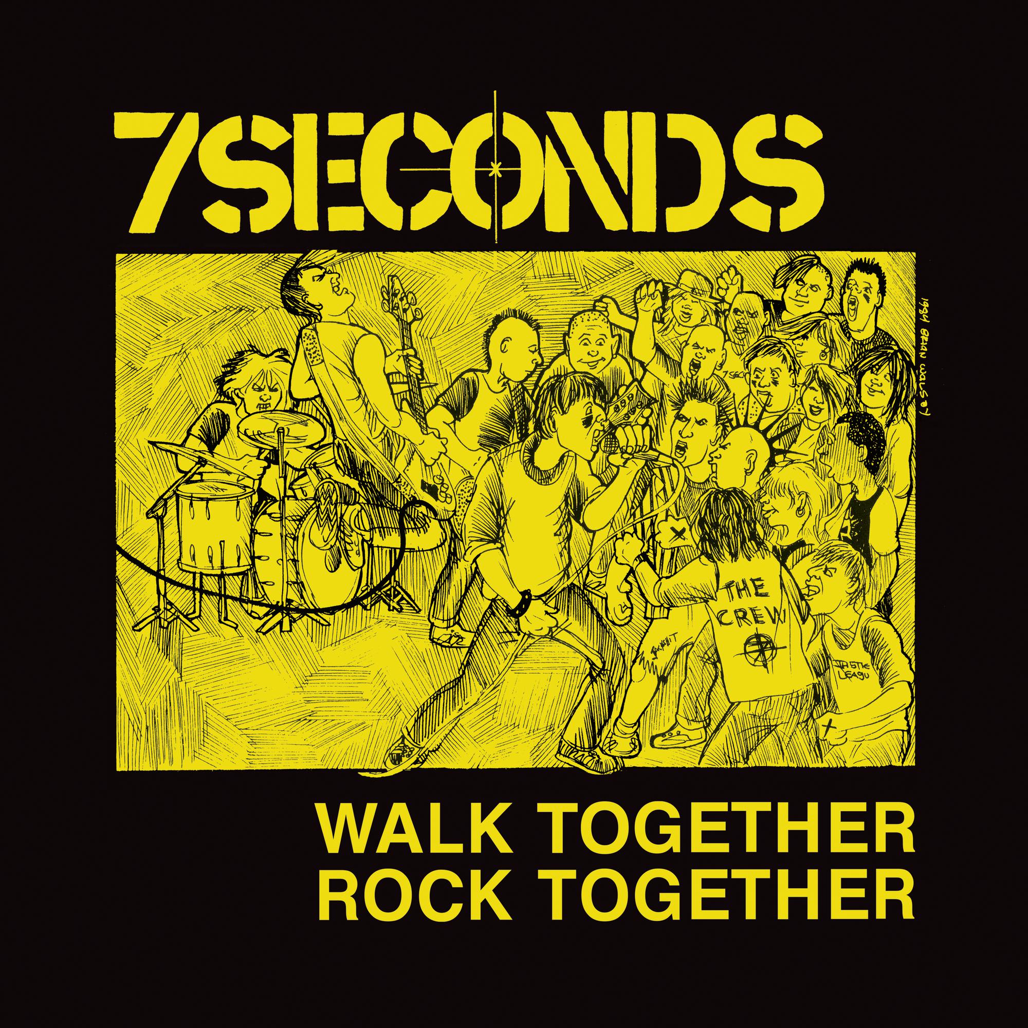 7SECONDS 'WALK TOGETHER, ROCK TOGETHER' LP - CLEAR/YELLOW/PURPLE/SPLATTER