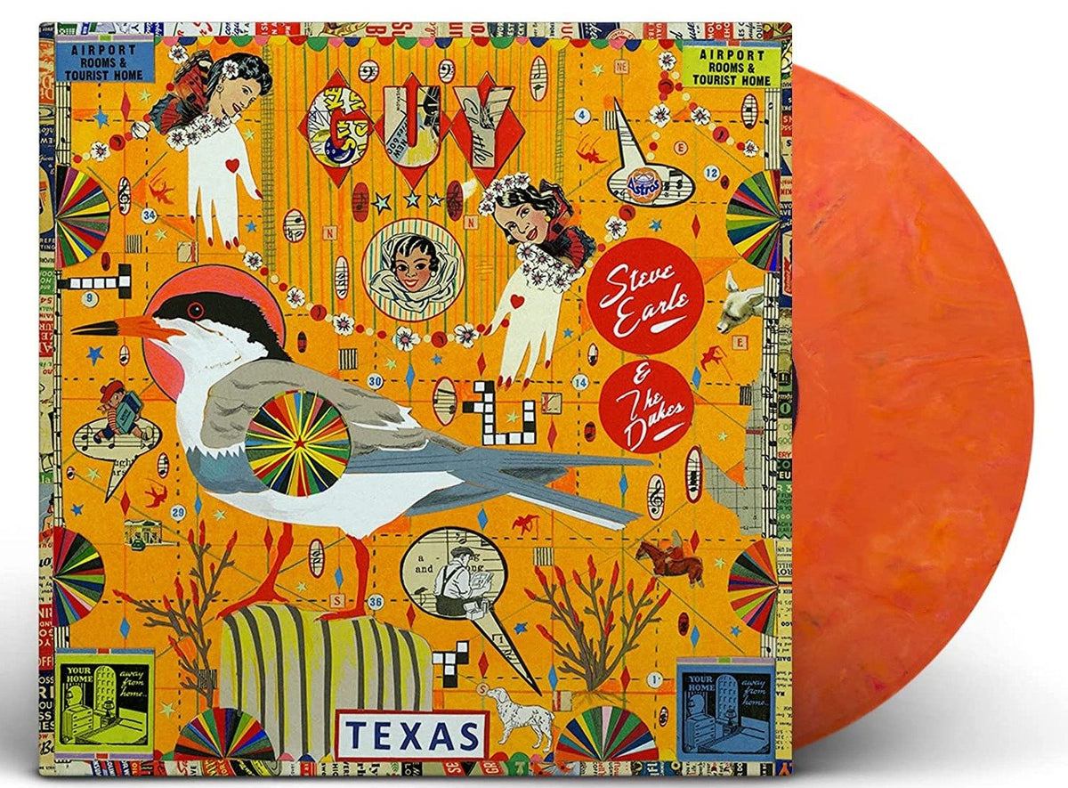 STEVE EARLE & THE DUKES 'GUY' 2LP - ORANGE/RED/SWIRL