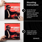 HUDSON HI-FI: MODULAR VINYL RECORD WALL MOUNT WALNUT DISPLAY SYSTEM - 2 PACK