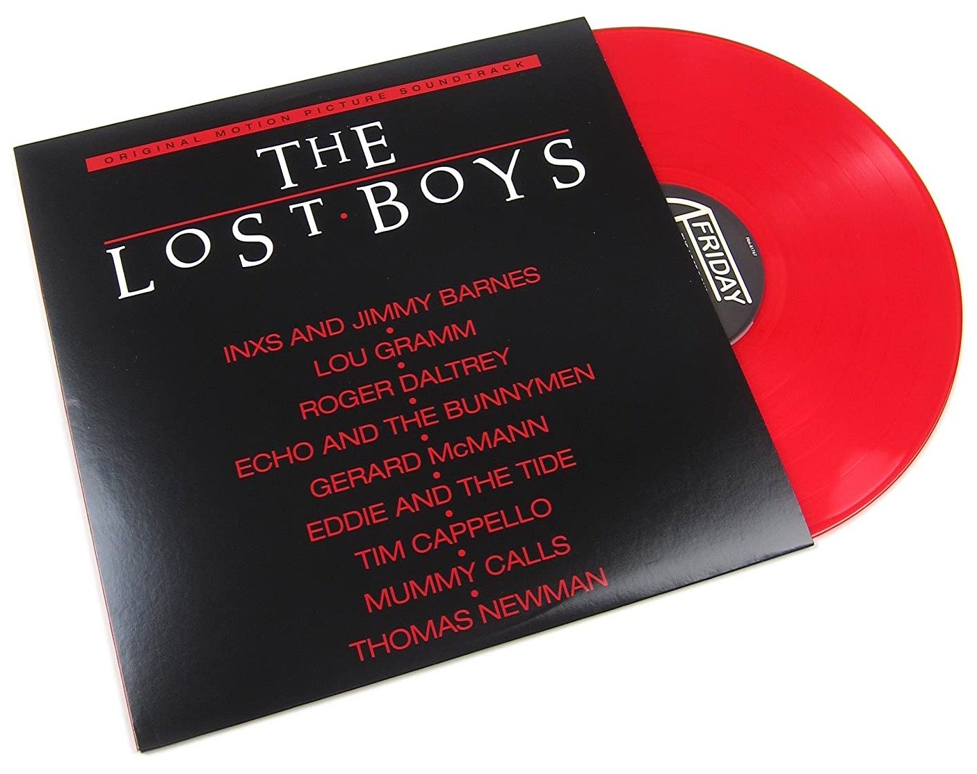 'THE LOST BOYS' MOTION PICTURE SOUNDTRACK LP - RED