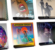 HUDSON HI-FI: LP VINYL RECORD WALL DISPLAY SHELF BLACK - 6 PACK