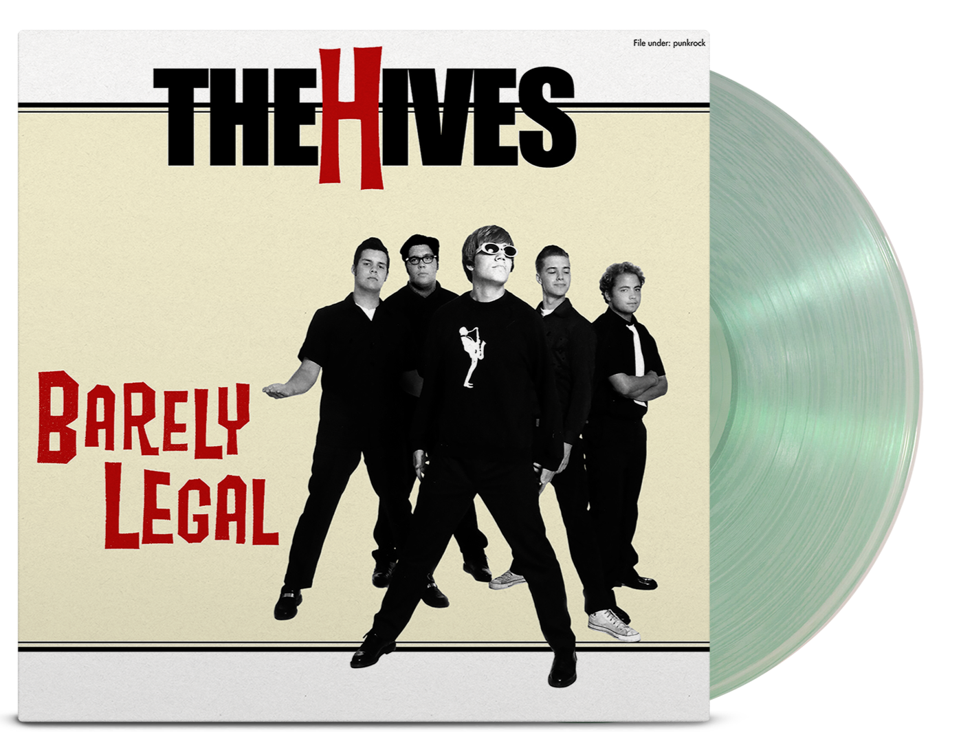THE HIVES 'BARELY LEGAL' LP - EXCLUSIVE - LTD. 300 - COKE BOTTLE CLEAR ...