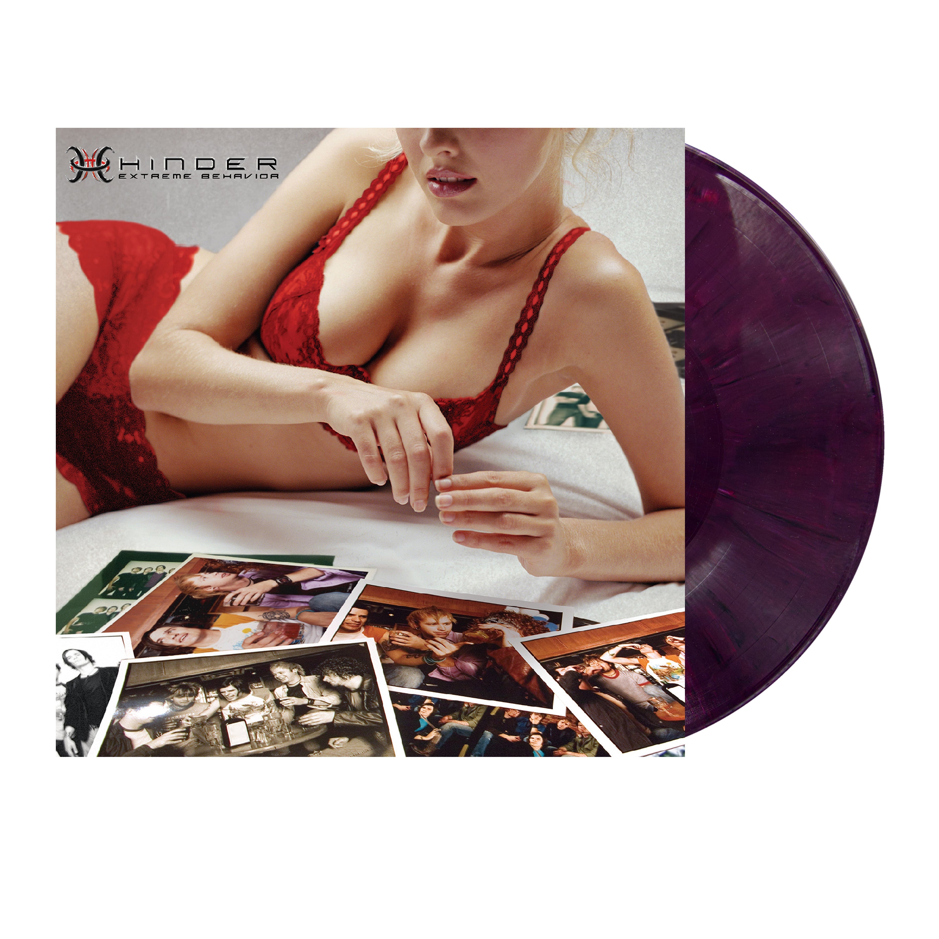 HINDER 'EXTREME BEHAVIOR' 20TH ANNIVERSARY LP - BLACKBERRY